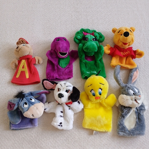 Vintage Other - 90s puppets vintage eeyore pooh alvin barney bugs bunny tweety 101 dalmations